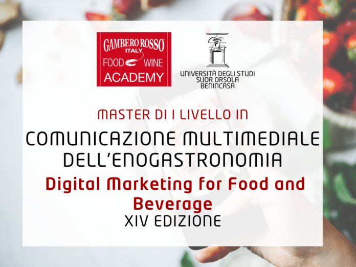 Bando Del Master XIV Edizione Master Comunicazione multimediale dell'enogastronomia Digital Marketing for food and beverage