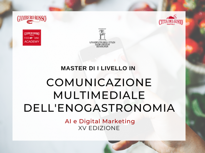 Master universitario di I e II livello in Comunicazione Multimediale dell'Enogastronomia - AI e digital Marketing, Anno Accademico 2026/2027 di durata annuale.